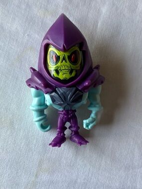 Purple & Teal Hooded Skeleton Action Figure for Kids